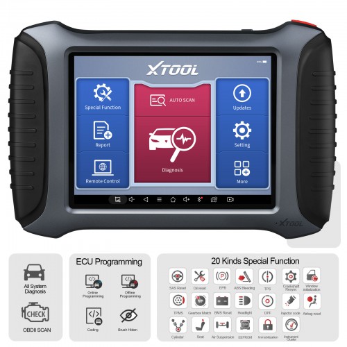[UK/EU Ship] Xtool A80 Pro Automotive OBD2 Diagnostic Tool With ECU Coding and Key Programming Same as The H6 Pro