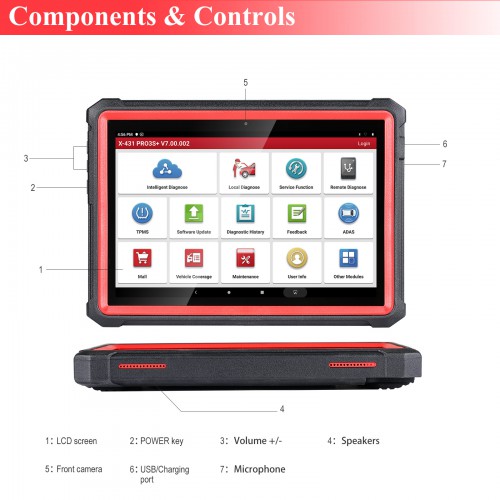 2022 Newest LAUNCH X431 PRO3S+, Bi-Directional Scan Tool, 31+ Reset Service, OE-Level Full System Bluetooth Diagnostic Scanner, ECU Coding, AutoAuth