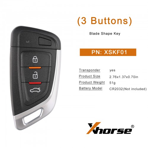 [UK/EU Ship] Xhorse XSKF01EN Universal Smart Proximity Key for VVDI Key Tool 5pcs a Lot