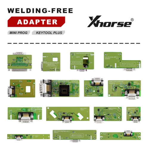 Xhorse Key Tool Plus Pad Plus Xhorse VVDI Adapters & Cables Solder-free Full Set(Completed Two Devices)