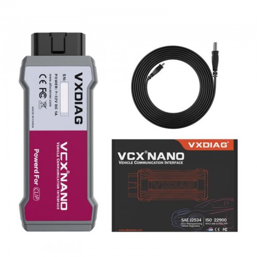 VXDIAG VCX NANO for Renault with CLIP V219 Software Multi Languages