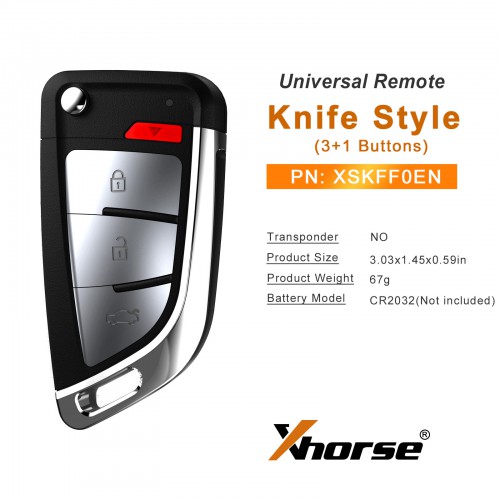 XHORSE XSKFF0EN Universal Remote Blade Shape Key 5pcs a lot