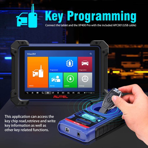 Autel MaxiIM IM608 PRO Auto Key Programmer plus MKPA Key Programming Accessories Kit