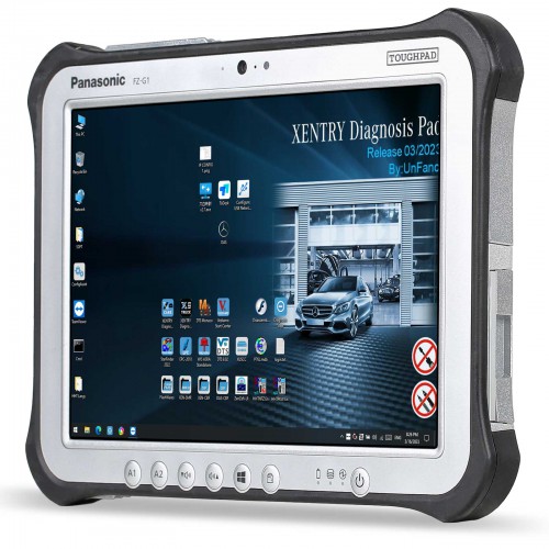 [Ready to use] Super MB Pro M6+ with 2023.09 Xentry SSD and Second-hand Panasonic FZ-G1 I5 Tablet 8G Full configuration