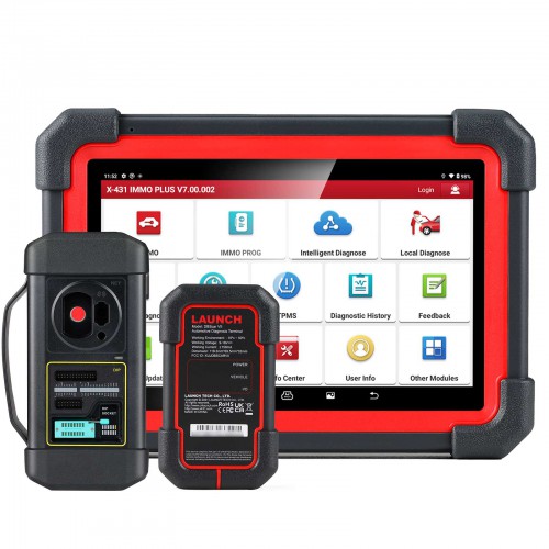 Launch X431 Immo Plus Key Programmer IMMO Clone Diagnostics 3-in-1 Supports ECU Coding and 39 Special Function