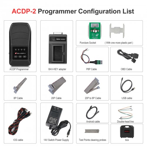 Yanhua ACDP-2 KVM Package Include Basic and Module 9 for 2015-2018 Jaguar/Land Rover Add Key and All-key-lost