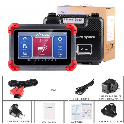 [UK SHIP]XTOOL D7 Automotive Diagnostic Tool , Bi-Directional Scan Tool with OE-Level Full Diagnosis, 36+ Services, IMMO/Key Programming, ABS Bleeding