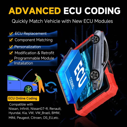 Launch X-431 PROS ELITE Auto Full System Car Diagnostic Tools CAN FD Active Tester OBD2 Scanner