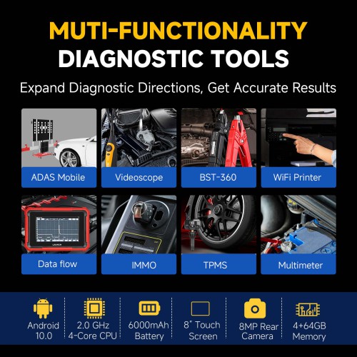 Launch X-431 PROS ELITE Auto Full System Car Diagnostic Tools CAN FD Active Tester OBD2 Scanner