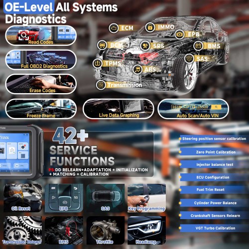 2023 New XTOOL D9S PRO Auto Diagnostic Tool Vehicle Scanner 42 Services Full System Diagnosis ECU Coding Key Programming Active Test CAN FD DoIP