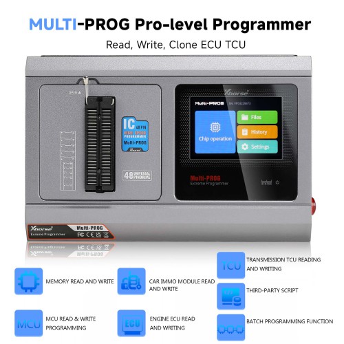 2023 Xhorse Multi-Prog Multi Prog ECU TCU Programmer Update Version of VVDI Prog with Free MQB48 License