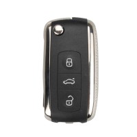 VW Seat Modified Flip Remote Key Shell 3 Button 5pcs/lot