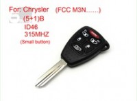 Chrysler remote key 5+1 button ID 46 315MHZ FCC M3N (Small button)