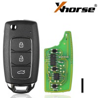 Xhorse XKHY05EN Hyundai Wired Universal Folding Remote 3 Buttons 5pcs