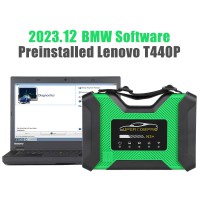 SUPER ICOM PRO N3+ BMW Full Configuration Plastic Box with 2023.12 HDD software preinstalled on Second-hand Lenovo T440P