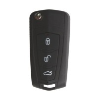 New Carens Modified Remote Key Shell 3 Button (with battery metal ) For KIA 5pcs/lot
