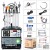 SUMMARY POWERJET PRO 240 Injector Cleaner & Tester Machine Kit Support for 220V Petrol Vehicles Motorcycle 4-Cylinder